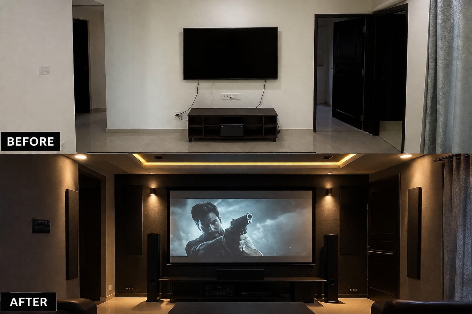 Complete Home Theatre Room Installation in Chennai